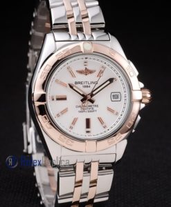 Alternative view of Breitling replica chronographe lady acciaio oro imitazione copia