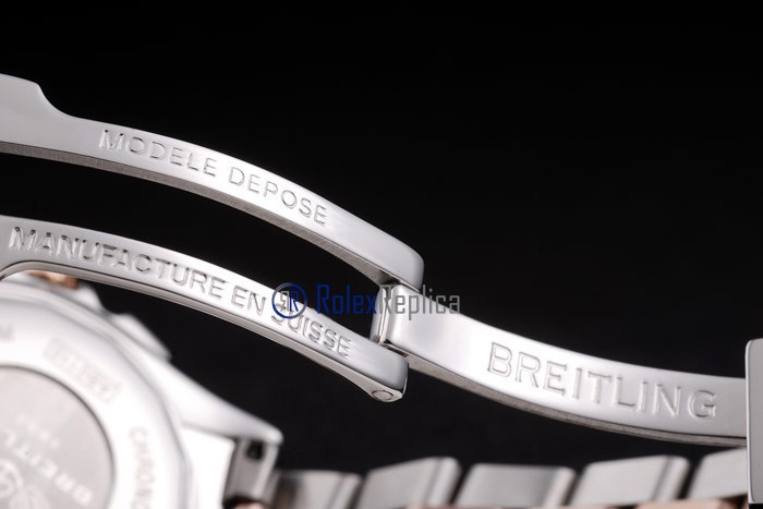 Breitling replica chronographe lady acciaio oro imitazione copia - immagine 8