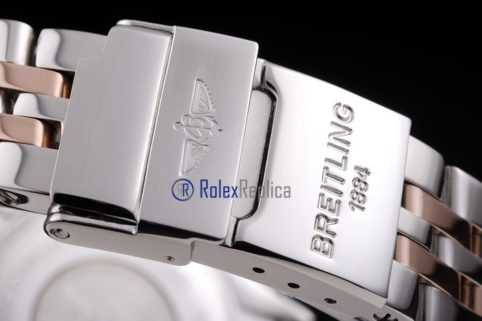 Breitling replica chronographe lady acciaio oro imitazione copia - immagine 9