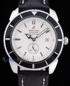 Breitling replica chronometer white dial strip leather imitazione copia