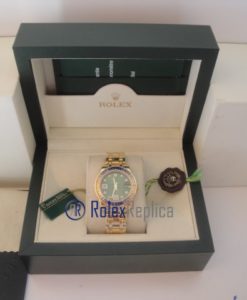 Alternative view of rolex replica pearlmaster oro giallo yellow blue orologio imitazione