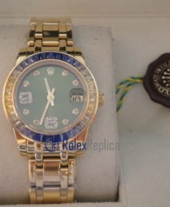 rolex replica pearlmaster oro giallo yellow blue orologio imitazione