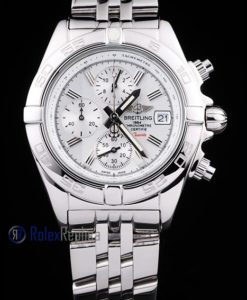 Breitling replica chrono chronographe lady acciaio white dial imitazione copia