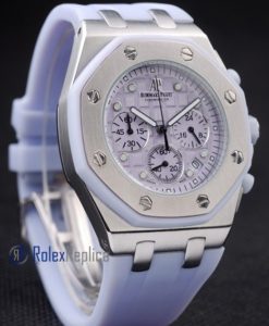 audemars piguet replica chrono offshore white strip rubber-b imitazione copia