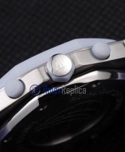 Alternative view of audemars piguet replica chrono offshore white strip rubber-b imitazione copia