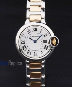 Cartier replica ballon bleu acciaio oro white dial imitazione copia