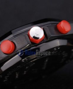 Alternative view of audemars piguet replica chrono offshore gommino pvd white strip leather imitazione copia