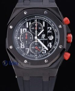 audemars piguet replica chrono offshore gommino pvd black strip rubber imitazione copia