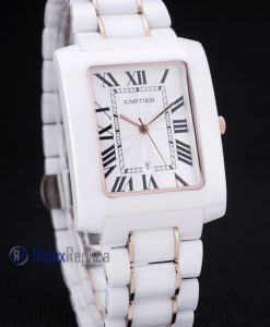 Cartier replica tank americaine acciaio oro white dial imitazione copia