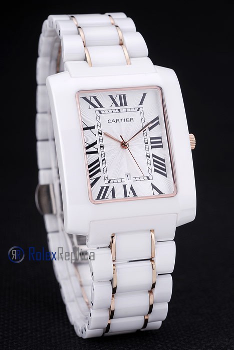 Cartier replica tank americaine acciaio oro white dial imitazione copia