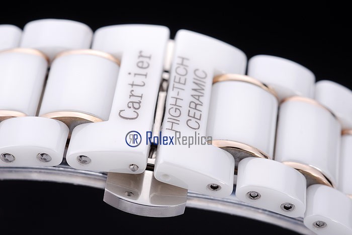 Cartier replica tank americaine acciaio oro white dial imitazione copia - immagine 6