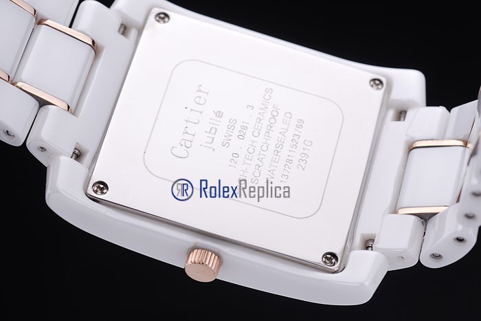 Cartier replica tank americaine acciaio oro white dial imitazione copia - immagine 8