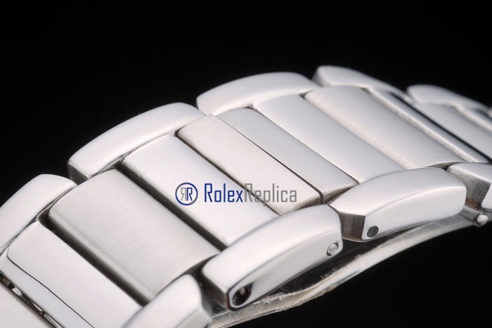 Cartier replica tank americaine acciaio brillantini white dial imitazione copia - immagine 7