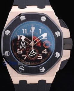 audemars piguet replica chrono offshore alinghi team strip rubber imitazione copia