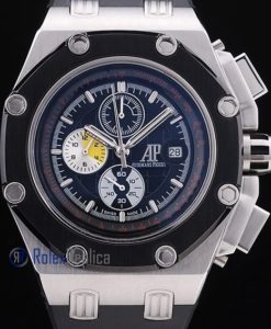 Alternative view of audemars piguet replica chrono offshore rubens barrichello strip rubber imitazione copia