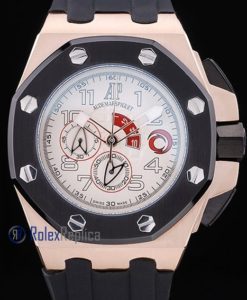 audemars piguet replica chrono offshore alinghi team white strip rubber imitazione copia