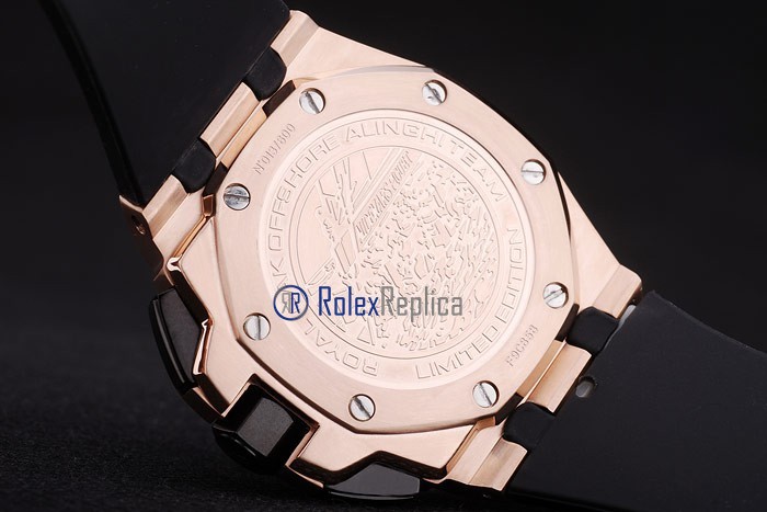 audemars piguet replica chrono offshore alinghi team white strip rubber imitazione copia - immagine 9