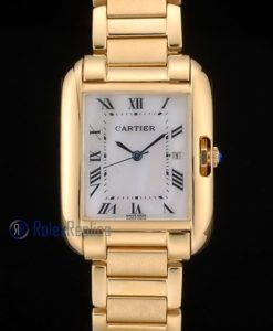 Cartier replica tank americaine oro giallo white dial imitazione copia