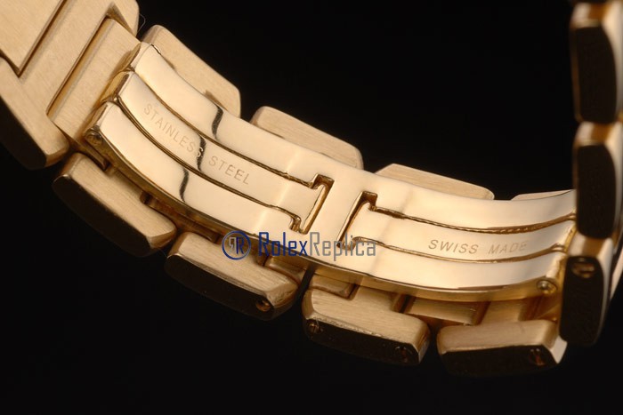 Cartier replica tank americaine oro giallo white dial imitazione copia - immagine 9