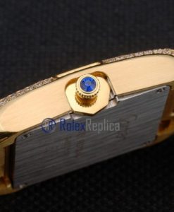 Alternative view of Cartier replica tank americaine oro giallo white dial imitazione copia