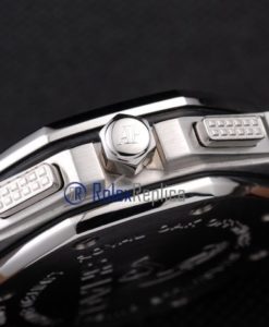 Alternative view of audemars piguet replica chrono offshore shaquille o'neal white strip leather imitazione copia