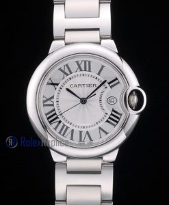 Cartier replica ballon bleu acciaio white roman imitazione copia