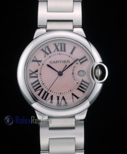 Alternative view of Cartier replica ballon bleu acciaio rosèè roman imitazione copia