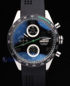 Tag-heuer replica carrera calibre 16 chrono strip rubber-b  imitazione copia