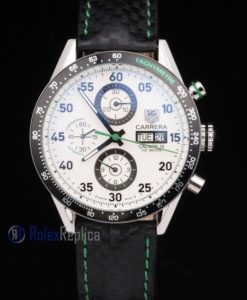 Alternative view of Tag-heuer replica carrera calibre 16 chrono strip leather imitazione copia