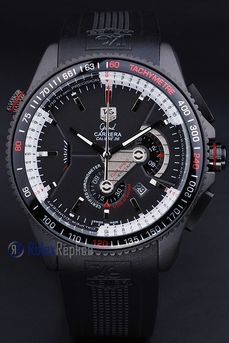 Tag-heuer replica carrera calibre 38 chrono pro-hunter pvd imitazione copia - immagine 2
