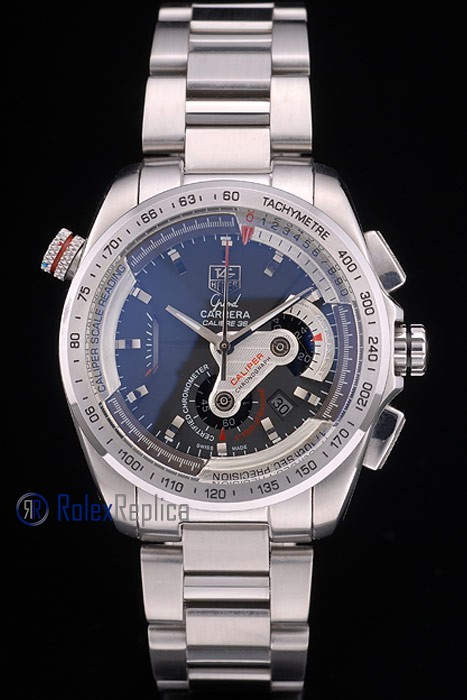 Tag-heuer replica carrera calibre 38 chrono acciaio imitazione copia - immagine 2