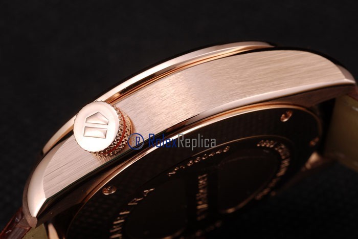 Tag-heuer replica gran carrera calibre 38 chrono rose gold strip leather imitazione copia - immagine 5