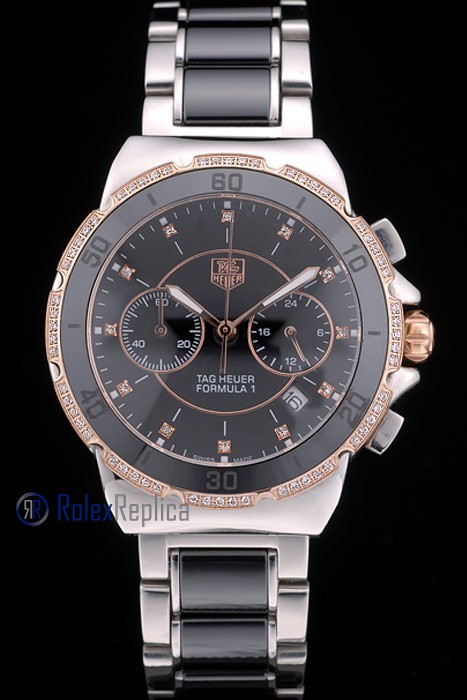 Tag-heuer replica gran carrera formula 1 chrono acciaio rose gold imitazione copia