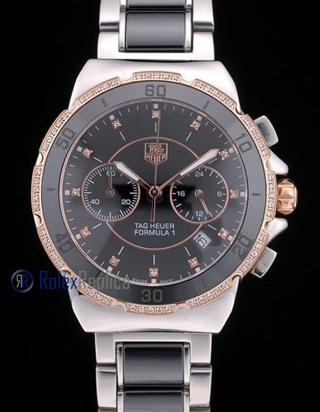 Tag-heuer replica gran carrera formula 1 chrono acciaio rose gold imitazione copia - immagine 3