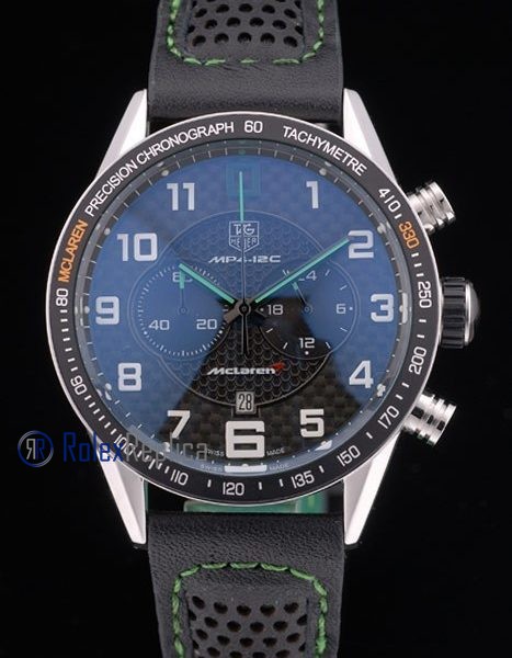 Tag-heuer replica gran carrera mclaren chrono strip rubber imitazione copia
