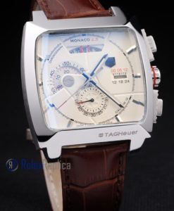 Alternative view of Tag-heuer replica gran carrera monaco strip leather chrono acciaio imitazione copia