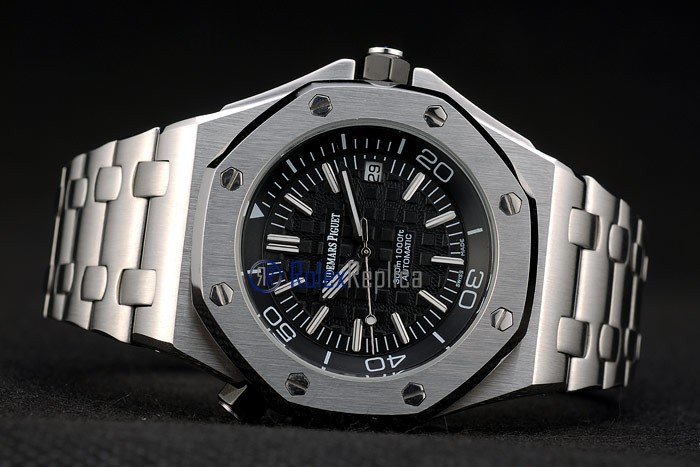 audemars piguet replica diver royal oak offshore acciaio black dial imitazione copia - immagine 6