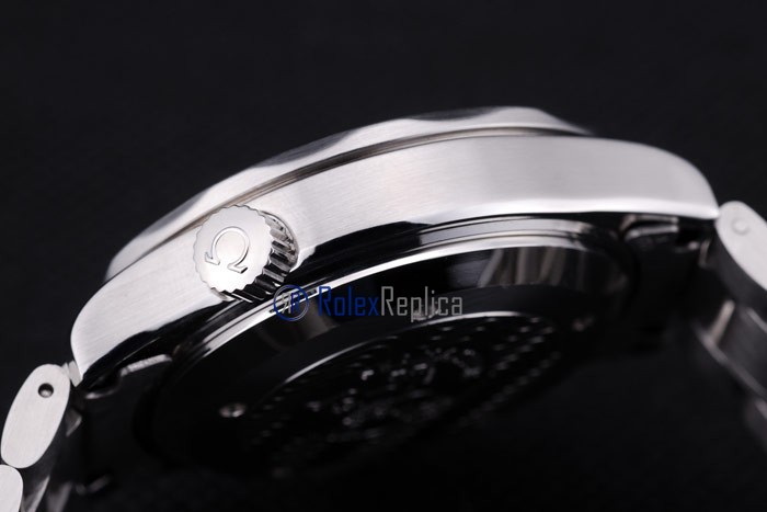 Omega replica seamaster acciaio blue bezel imitazione copia - immagine 6