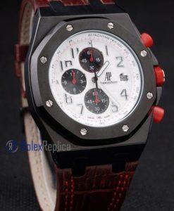 audemars piguet replica chrono offshore singapore GP2008 dial panda strip leather imitazione copia