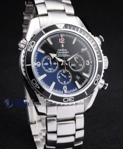Omega replica seamaster co-axial chrono acciaio black dial imitazione copia