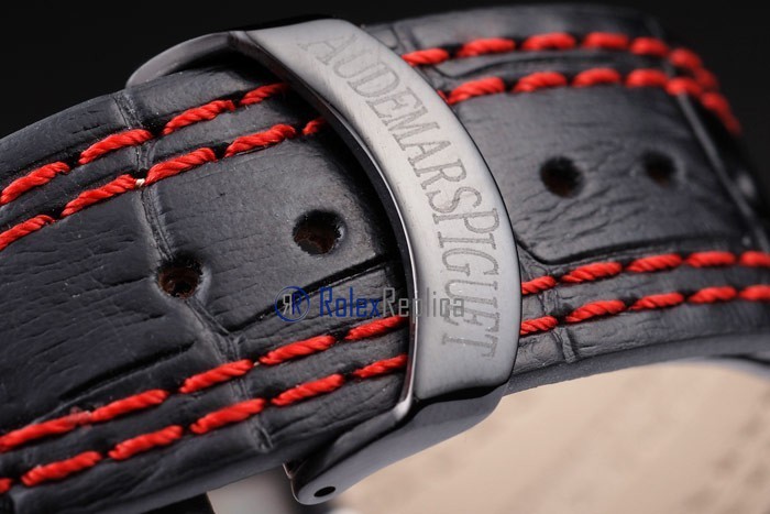 audemars piguet replica chrono offshore singapore GP2008 red strip leather imitazione copia - immagine 7