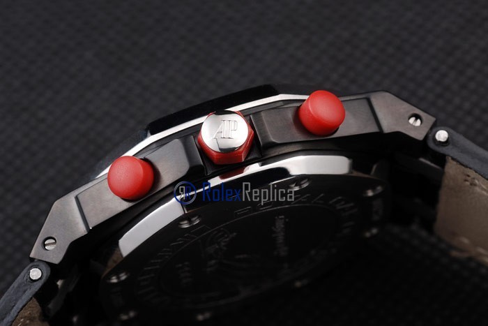 audemars piguet replica chrono offshore singapore GP2008 red strip leather imitazione copia - immagine 11