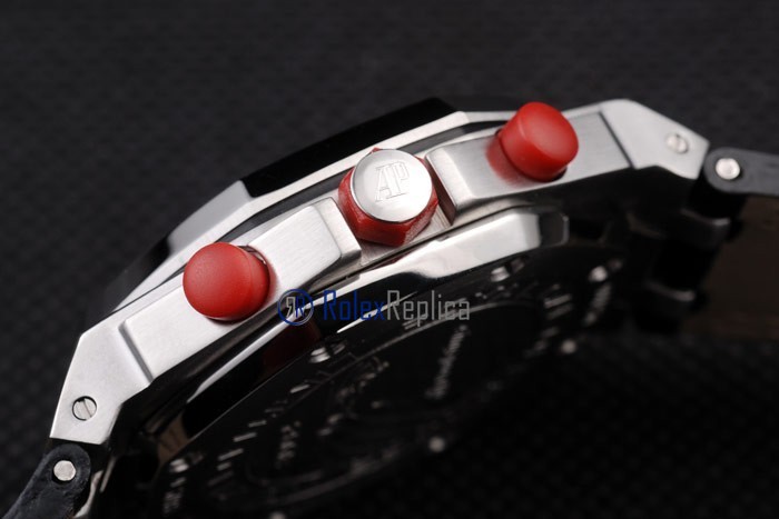 audemars piguet replica chrono offshore singapore GP2008 red dial panda strip leather imitazione copia - immagine 10