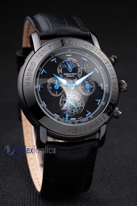audemars piguet replica chrono offshore william j clinton pvd strip leather imitazione copia - immagine 4