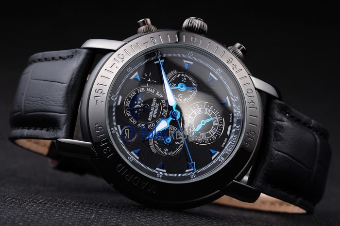 audemars piguet replica chrono offshore william j clinton pvd strip leather imitazione copia - immagine 6