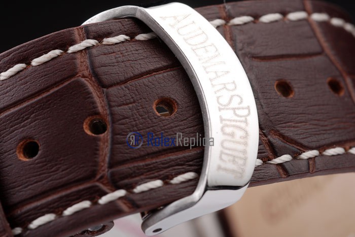 audemars piguet replica chrono offshore city of sails white dial strip leather imitazione copia - immagine 6