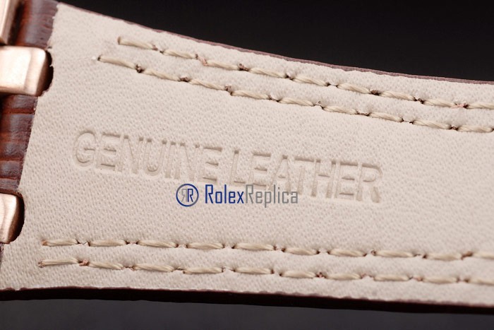 audemars piguet replica chrono offshore city of sails rose gold white dial strip leather imitazione copia - immagine 7