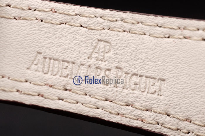 audemars piguet replica chrono offshore city of sails rose gold white dial strip leather imitazione copia - immagine 8