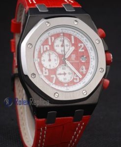 audemars piguet replica chrono offshore singapore GP2008 red panda strip leather imitazione copia