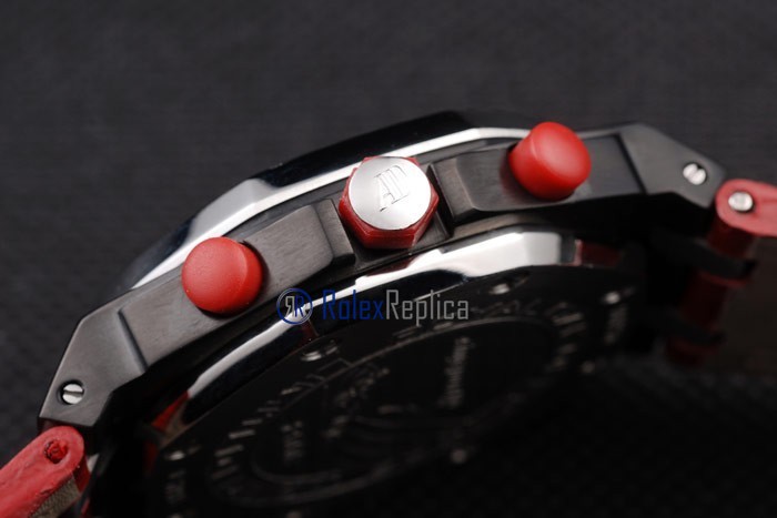 audemars piguet replica chrono offshore singapore GP2008 red panda strip leather imitazione copia - immagine 10